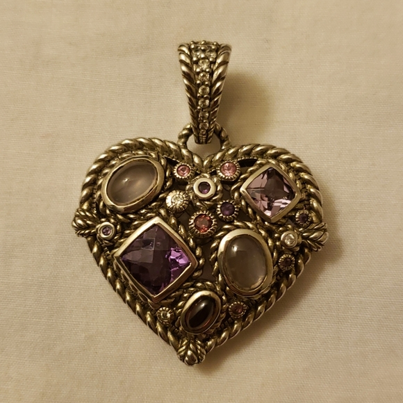 Judith Ripka Amethyst Enhancer Pendant - Picture 3 of 6